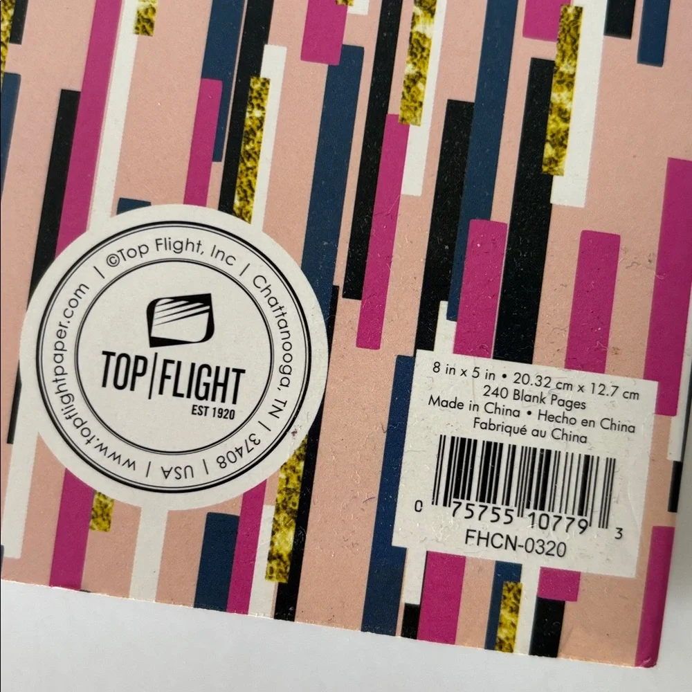 Top Flight  Multiple-Color Blank Page Journal Notebook